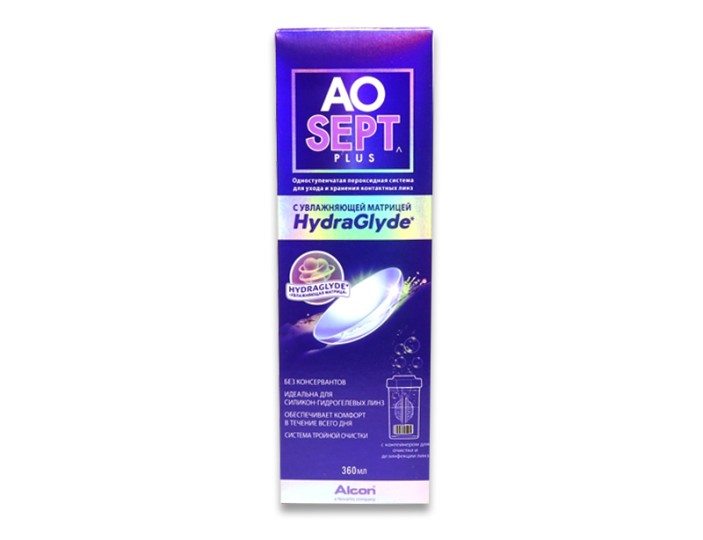  Раствор Aosept plus HydraGlyde (360 мл)