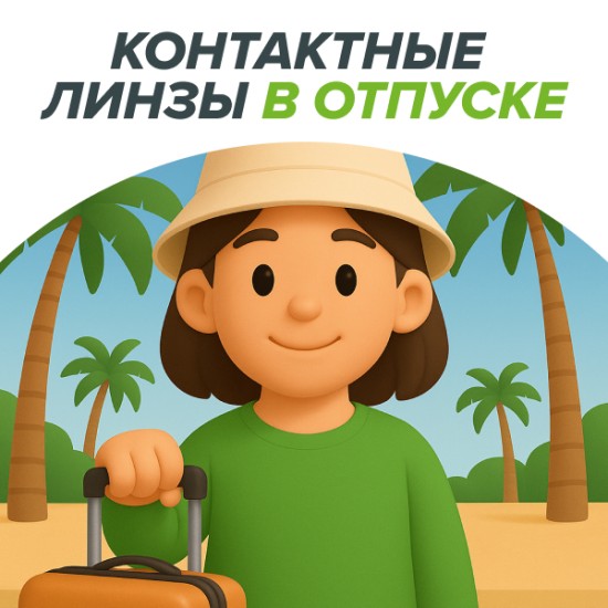 Контактные линзы в отпуске
