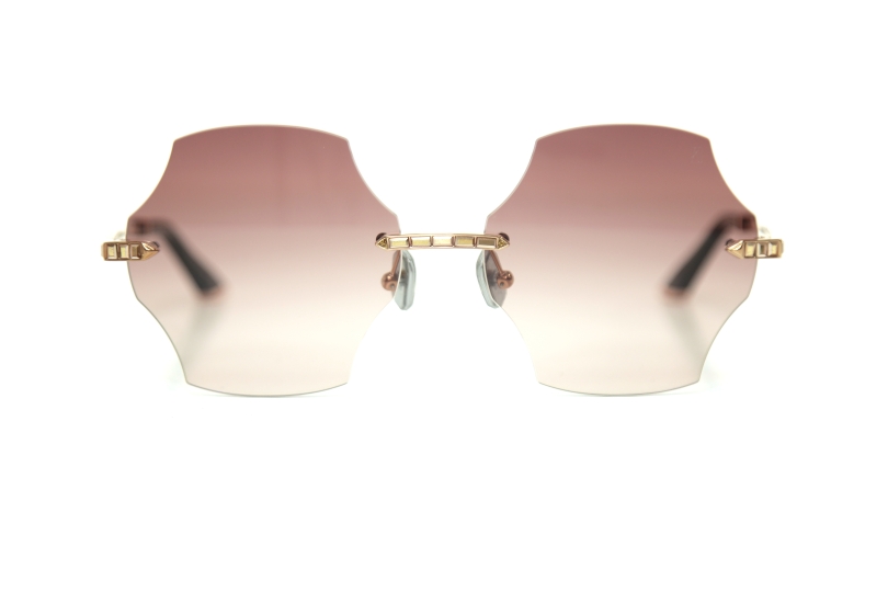 Солнцезащитные очки ANNA - KARIN KARLSSON CRYSTAL NEST-SPADE ROSE GOLD