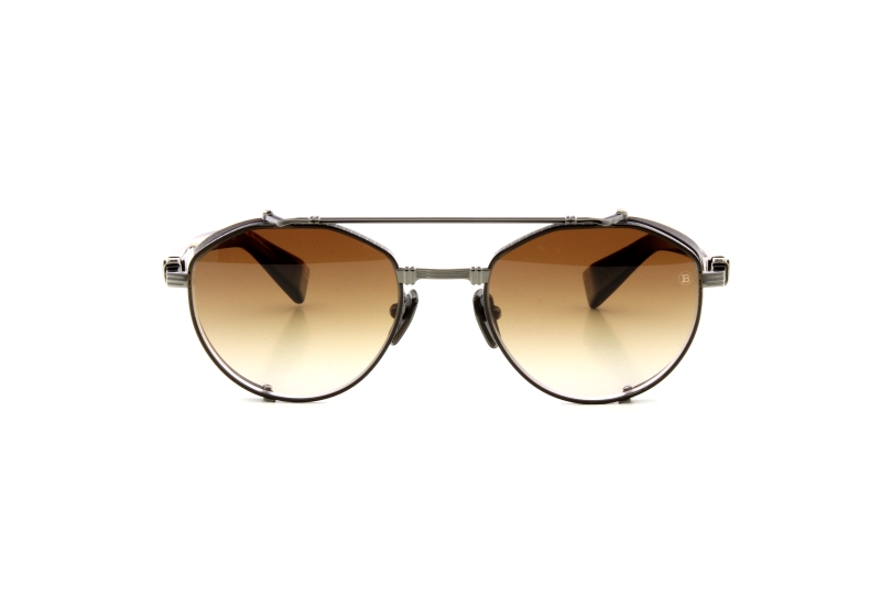 Солнцезащитные очки BALMAIN BRIGADE-IV BLACK RHODIUM-DARK BROWN