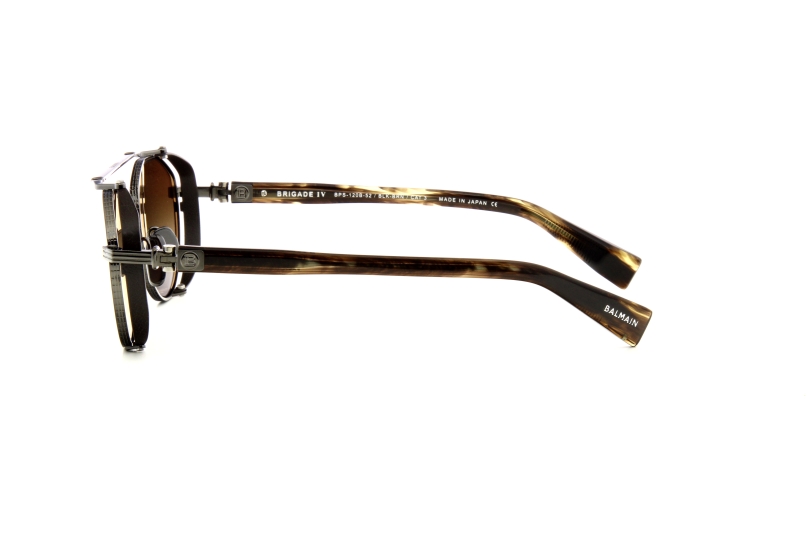 BRIGADE-IV BLACK RHODIUM-DARK BROWN