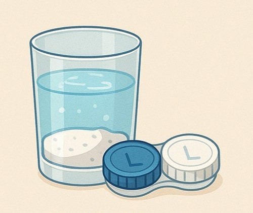 Слабый раствор нейодированной соли в дистиллированной воде