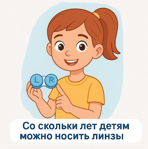 Со скольки лет детям можно носить линзы?