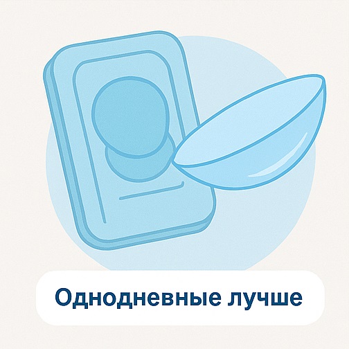 Однодневные линзы лучше?