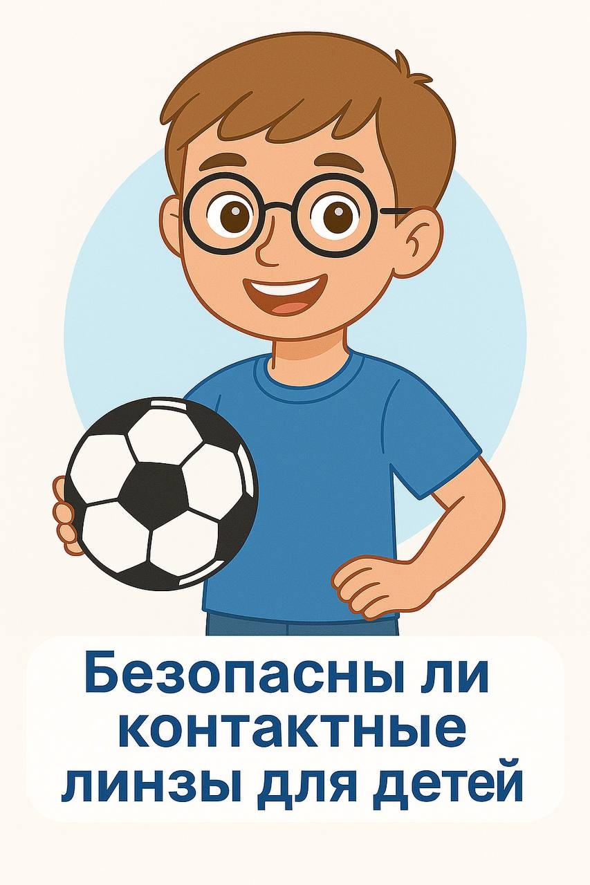Безопасны ли контактные линзы для детей?
