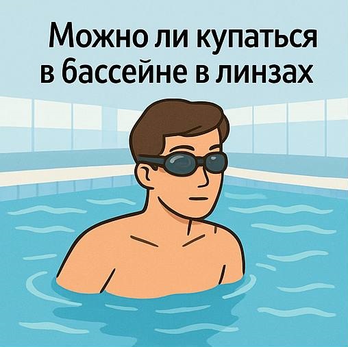 Можно ли купаться в бассейне в линзах?