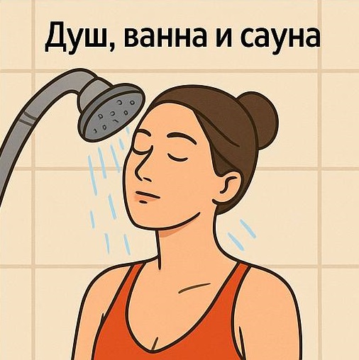 Душ, ванна и сауна