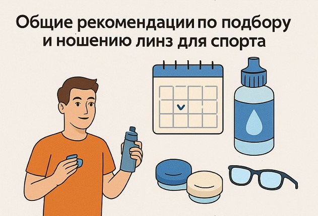 Общие рекомендации по подбору и ношению линз для спорта