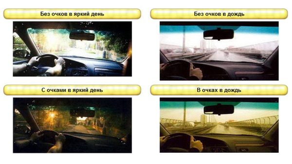 Клипон с желтыми линзами